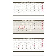 HELMA Three-month Folded Wall Calendar, Grey 2022 - Wall Calendar