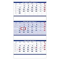 HELMA Three-month Folded Wall Calendar, Blue 2022 - Wall Calendar