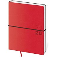 Helmet Flexio weekly 2026, red, B6, 12 × 16,5 cm - Planner