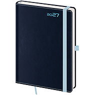 HELMA 365 Weekly 2027 A5 Double Blue Diary with Pen Loop - Planner