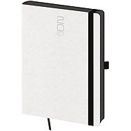 HELMA 365 2027 A5 Weekly Diary Memory with Elastic Band, White - Planner