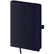 HELMA 365 2027 Weekly Pocket Diary Memory with Elastic Band, Dark Blue - Planner