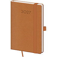 HELMA 365 2027 Weekly Pocket Diary Print Plus, Natural Brown - Planner