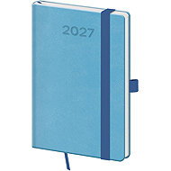 HELMA 365 2027 Pocket Weekly Diary – Print Pop, Light Blue - Planner