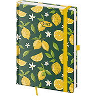 HELMA 365 Weekly 2027 A5 Vario, Lemons with Elastic Band - Planner