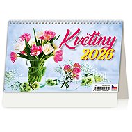 Helmet Flowers 2026, 22,6 × 13,9 cm - Desk Calendar