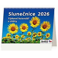 Helmet Sunflowers 2026, 21,1 × 14,8 cm - Desk Calendar