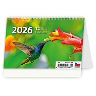 Table helmet fortnightly Mini 2026, 15,1 × 9,9 cm - Desk Calendar
