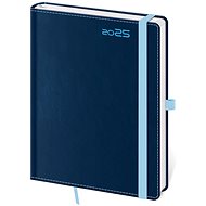 Helmet Weekly Diary B6 Double Blue with pen loop 2025, 12 × 16,5 cm - Planner