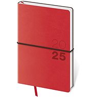 Helmet Weekly Diary B6 Flexio, red 2025, 12 × 16,5 cm - Planner