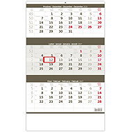 HELMA 365 Three-month grey 2027 - Wall Calendar