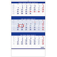 HELMA 365 Three-month blue 2027 - Wall Calendar