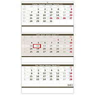 HELMA 365 Three-month folded grey 2027 - Wall Calendar