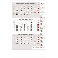 HELMA 365 Three-month grey with notes 2027 - Wall Calendar