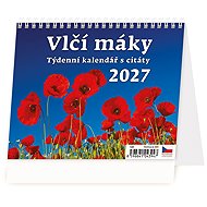 HELMA 365 Poppies 2027 - Desk Calendar