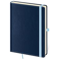 Helmet Notebook Double Blue - lined L, 14,5 × 20,5 cm - Journal