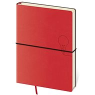 Helmet Notebook Flexio Red - lined L, 14,5 × 20,5 cm - Journal