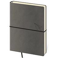 Helmet Notebook Flexio Grey - lined L, 14,5 × 20,5 cm - Journal