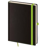 Helmet Notebook Black Green - dotted S - Journal