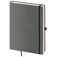 Helmet Notebook Flexies Grey - lined L, 14,5 × 20,5 cm - Journal