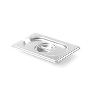 Hendi GN Kitchen Line steel lid with cut-out for GN 1/9 ladle - 806975 - Gastro Container Lid