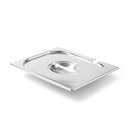 Hendi GN Kitchen Line steel lid with cut-out for GN 1/4 ladle - 806951 - Gastro Container Lid