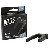 Henry's ELITE, electric and acoustic guitar, black - Capo
