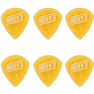 Henry's Ultone, model JAZZ XL, thickness 1.2mm, yellow, 6pcs - Plectrum