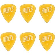 Henry's Ultone, model STANDARD, thickness 1.0mm, yellow, 6pcs - Plectrum