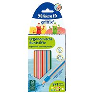 PELIKAN Griffix 8 colours + white, 9 pcs - Coloured Pencils