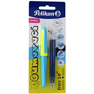 PELIKAN 1 pc + 2 refills, neon/blue - Eraser Pen