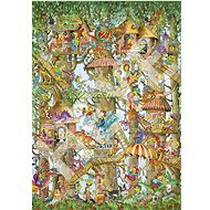 HEYE Puzzle Cottages on trees 1000 pieces - Jigsaw Puzzle