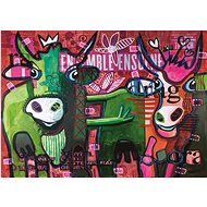 HEYE Puzzle Striped Cows 1000 pieces - Jigsaw Puzzle