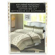 HOME ELEMENTS Cotton bed linen, beige, single bed - Bed Linen