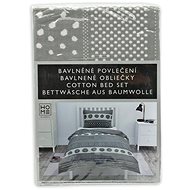 HOME ELEMENTS Cotton single bed linen, grey - Bed Linen