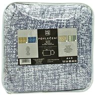 HOME ELEMENTS Single bed linen microflannel, grey blue - Bed Linen