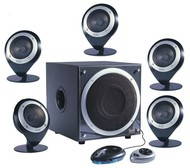 HERCULES REPRO XPS 5.101 Black, 5.1, 40W sub, 5 x 10W sat - -