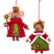 Kurt Adler Felt mouse ornament 1 piece - Christmas Ornaments