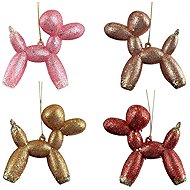 Kurt Adler Christmas ornament balloon dog glitter 1 piece - Christmas Ornaments