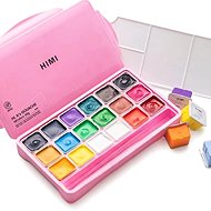 HIMI Jelly Cup Gouache Set 18 Colours, Pink Edition - Gouache Paints