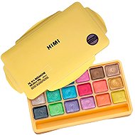 HIMI Jelly Cup Gouache Set 18 Colours, Metallic Edition - Gouache Paints