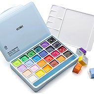HIMI Jelly Cup Gouache Set 24 Colours, Ice Blue Case Edition - Gouache Paints