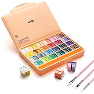 HIMI Twin Cup Gouache Set 48 colours + 3 brushes - Gouache Paints