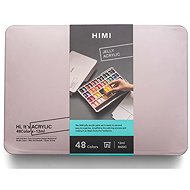 HIMI Twin Cup Jelly, 48 colours, pearl pink case - Acrylic Paints