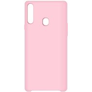 Hishell Premium Liquid Silicone for Samsung Galaxy A20s, Pink - Phone Cover