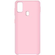 Hishell Premium Liquid Silicone für Samsung Galaxy M21 - pink - Handyhülle