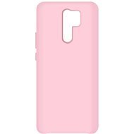 Hishell Premium Liquid Silicone for Xiaomi Redmi 9, Pink - Phone Cover