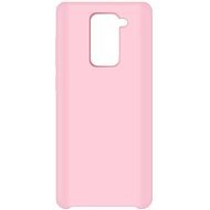 Hishell Premium Liquid Silicone for Xiaomi Redmi Note 9, Pink - Phone Cover