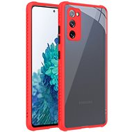 Hishell Two Colour Clear Case for Galaxy S20 FE Red - Phone Cover