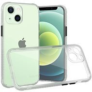 Hishell Two Colour Clear Case for iphone 13 mini White - Phone Cover